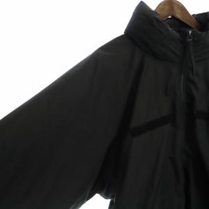 TAION ダウンジャケット 長袖 ジップアップ ミドル 総裏地 ロゴ L 黒 ブラック GY01 /MQ