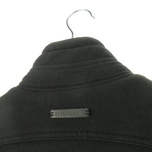 DIESEL 中綿ジャケット スウェット スタンドカラー ジップアップ ロゴ S 黒 ブラック /AO4 GY01