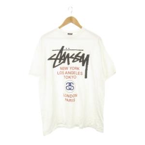 stussy クルーネック 長袖Tシャツ ホワイト STUSSY ステューシー Japan International Long-Sleeve Tee