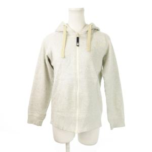 リアビューフルジップフーディ パーカー ジップアップ スウェット ロゴ刺繍 アウトドア M グレー NTW11755