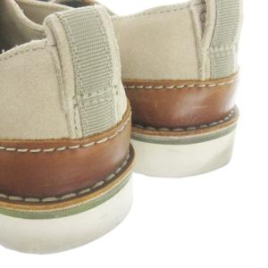 Clarks チャッカブーツ レースアップ スエード 切替 レザー 8 26cm ベージュ /AO2 GY01