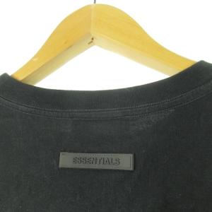FOG ESSENTIALS Tシャツ カットソー 半袖 ラウンドネック コットン ロゴ M 黒 ブラック /AO12 GY01