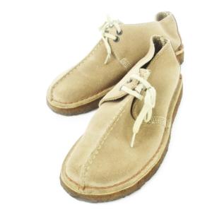 デザートブーツ スエード レースアップ ステッチ ロゴ 6.5 25.0cm ベージュ /CK25 GY01