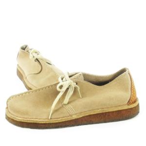 Clarks デザートブーツ スエード レースアップ ステッチ ロゴ 6.5 25.0cm ベージュ /CK25 GY01