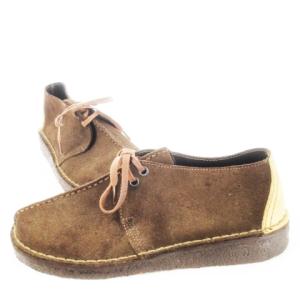 Clarks デザートブーツ スエード レースアップ ステッチ ロゴ 7 25.5cm 茶 ブラウン /CK24 GY01