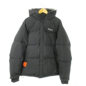 HOODED MOUNTAIN PUFFER JACKET 中綿ジャケット フーディー ジップアップ ロゴ