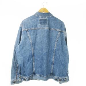 Levi's デニム ジャケット ウォッシュ加工 XL ブルー