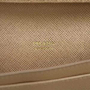 PRADA チェーンウォレット 2WAY サフィアーノ レザー ベージュ