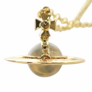 Vivienne Westwood ネックレス オーブ ラインストーン ゴールドカラー