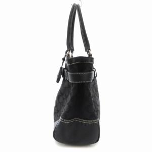 COACH 8K07 トートバッグ ハンド キャンバス シグネチャー 黒 ブラック GY12 /TZ