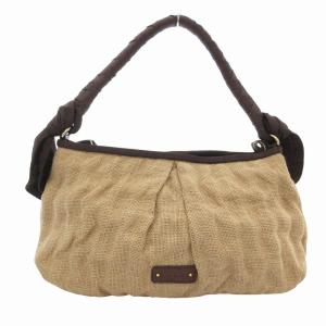 ハンドバッグ ワンショルダー かごバッグ 手提げ 肩掛け ベージュ 茶 ブラウン /FF GY12