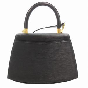 HANAE MORI ハンドバッグ ショルダー 2WAY 斜め掛け フォーマル ロゴ レザー 黒 ブラック /GV GY12