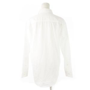 LAUREN RALPH LAUREN リラックスド フィット ストレッチ コットン シャツ 長袖 ロゴ 刺繍 ワンポイント S 白 ホワイト