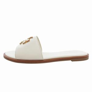 TORY BURCH サンダル シューズ ロゴ 白 ホワイト 6 /FF GY12