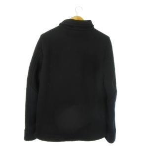 BLUE BLUE JAPAN ジャケット 裏ボア 袖リブ 配色 バイカラー 3 L 紺 ネイビー /AO14 GY12