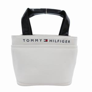 TOMMY HILFIGER 美品 ハンドバッグ 手提げ ロゴ レザー エナメル 白 ホワイト /FF GY12 AA