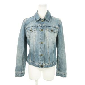 デニムジャケット Gジャン ジージャン コットン ロゴ刻印 6 M 青 ブルー /MN4 GY12