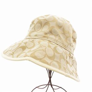 シグネチャー バケットハット 帽子 キャンバス ベージュ /GV GY12