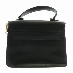 Samantha Thavasa ハンドバッグ ショルダー 2WAY レザー 月 星 スター スタッズ ロゴ ゴールド金具 ポーチ付き 黒