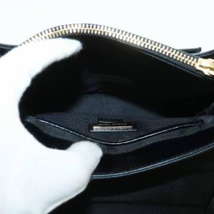 Samantha Thavasa ハンドバッグ ショルダー 2WAY レザー 月 星 スター スタッズ ロゴ ゴールド金具 ポーチ付き 黒