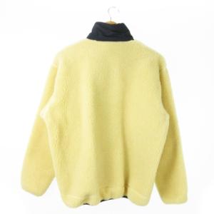 THE NORTH FACE ボアフリースジャケット スタンドカラー ジップアップ 切替 ロゴ アウトドア M ベージュ NA-1202