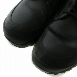 STELLA McCARTNEY ショートブーツ レザー ラウンドトゥ サイドゴア レースアップ 黒 ブラック /XZ GY19