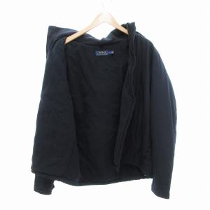 POLO RALPH LAUREN ジップアップブルゾン パーカー フード ホースロゴ刺繍 L ネイビー /JS GY19