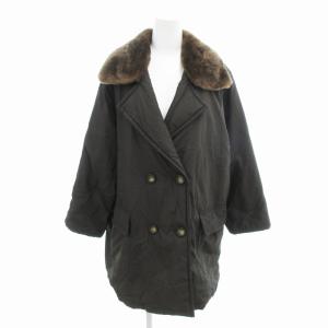 ヴィンテージ 白タグ 中綿 コート 40 ダークブラウン