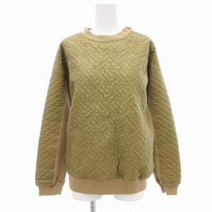 プルオーバー カットソー トレーナー TB キルティング ナイロン 164cm 茶 ブラウン /JS GY19