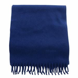 PRADA カシミヤ100% マフラー 160×200 ブルー