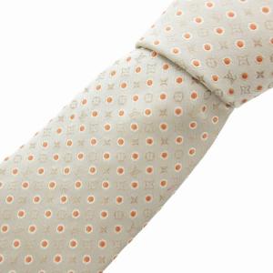 ピエ ドゥ プール ネクタイ レギュラータイ モノグラム 総柄 絹 シルク ベージュ M75922 /HO