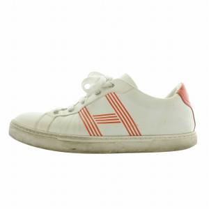 HERMES AVANTAGE スニーカー Hロゴ 41 ホワイト