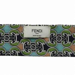 FENDI ラッピー スカーフ 絹 シルク 総柄 ロゴ マルチカラー /XZ GY19