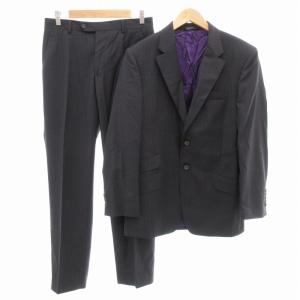 スーツ セットアップ テーラードジャケット パンツ シングル 2B センターベント マルチストライプ 38