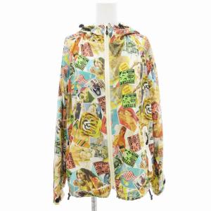 ナイロンジャケット パーカー ジップアップ 総柄 F マルチカラー /JS GY19