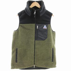 タグ付き BRAKEHEART II VEST フリースベスト フルジップ M カーキ /AE GY19