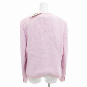 CHANEL 00T P15285V08560 ノーカラー ジャケット ダブル コットン ナイロン ツイード ココマーク