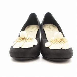 CHANEL パンプス カメリア 36C ブラック