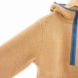 Patagonia タグ付き レトロパイルプルオーバー パーカ フーディ フリース ハーフジップ 長袖 S ベージュ /AE
