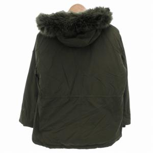 THE NORTH FACE ダウンジャケット ブルゾン フード フェイクファー ロゴ M/90 カーキ NJ1DN87C /FF GY19