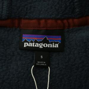 Patagonia レトロパイルプルオーバー フリースジャケット ハーフジップ フード ロゴ S 紺 ネイビー 22790FA21