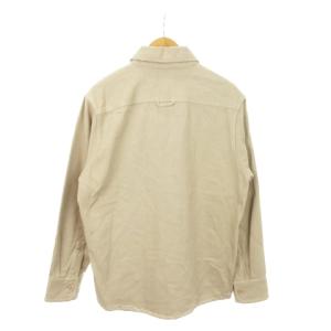 A.P.C. シャツジャケット オーバーシャツ 長袖 レギュラーカラー ロゴ刺繍 S グレージュ スモーキー 24E1-COFCH-H02918