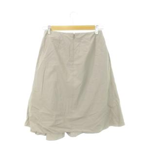JIL SANDER フレアスカート ミモレ ロング アシンメトリー コットン 小さいサイズ 34 XS グレー /AH2 GY19