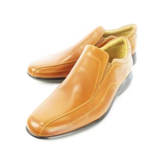 ギャビランドローファー スリッポン ビジネス レザー 革 ゴア 10.5 28.5cm 茶 ブラウン C21697