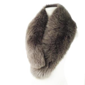 銀サガ ファーティペット ファーショール フォックスファー 毛皮 和装 グレー /CK27 GY19
