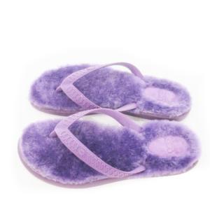 UGG australia Fluffie フラッフィー ビーチサンダル トングサンダル ファー 23.0cm 紫 パープル 1684