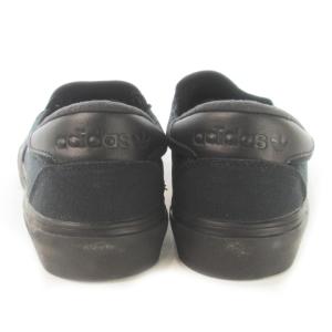 adidas Originals COURT RALLYE SLIP スニーカー スリッポン ロゴ トレフォイル 25.5cm 黒 ブラック