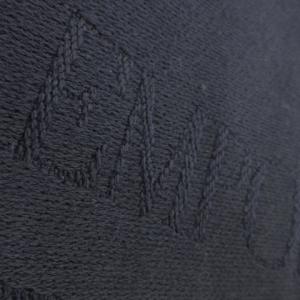 EMPORIO ARMANI マフラー ウール フリンジ ロゴ 紺 ネイビー /AO11 GY19