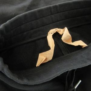 N°21 タイトスカート ロング スウェット ロゴ フロッキープリント 36 S 黒 ブラック /AH13 GY19