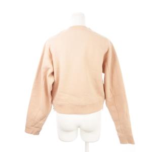 Acne Studios トレーナー スウェット クルーネック 長袖 サイドジップ 裏起毛 小さいサイズ XXS ピンクベージュ